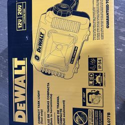 DEWALT 12V/20V MAX LED Work Light, Compact with 360 Degree Rotating Handle, 2000 Lumens of Brightness, Cordless, Bare Tool Only (DCL077B)