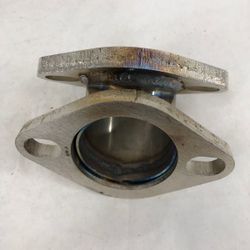 2" to 2" 45-degree 2 Bolt Flange Exhaust Muffler Pipe Flange Mild Steel (FG CBE AD45 200 2B