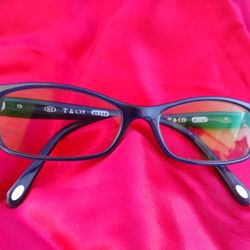 Tiffany Eyeglass Frames In Navy Blue - Pre-owned Will Need New Lenses