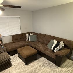 Brown Sectional Couch