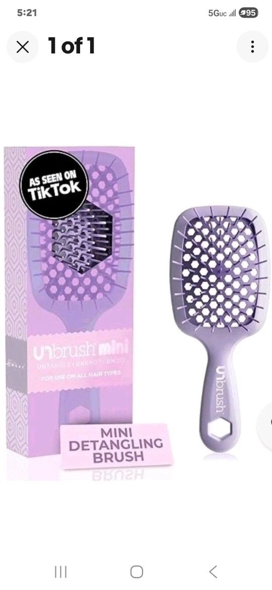 FHI Heat UNbrush Detangling Brush Mini - LILAC