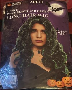 Green black Wig