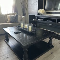 3-Piece Solid Wood Farmhouse Table Set – Coffee Table + End Table + Sofa Table – $450 (Scottsdale/Phoenix)