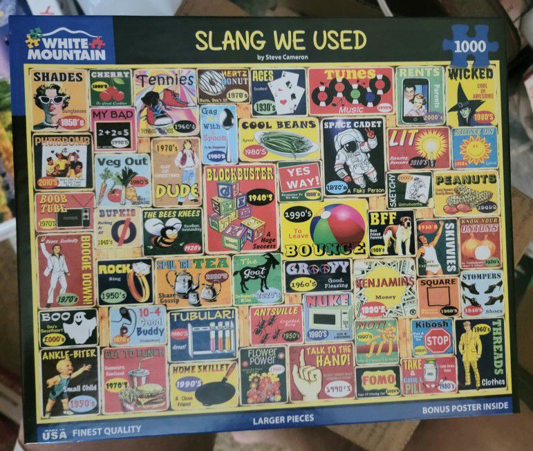 White Moumtain Puzzle - Slang We Used -  1,000 Pieces