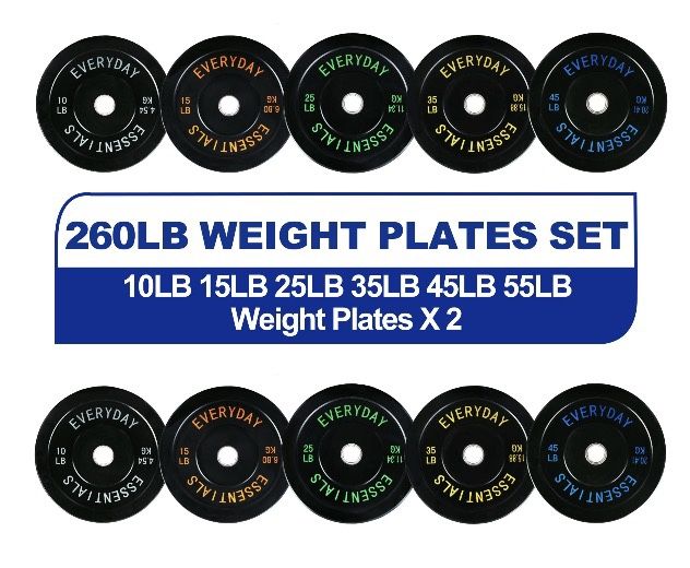 260lb Weight plates set