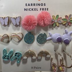 Earrings 9pr..spring/ Easter