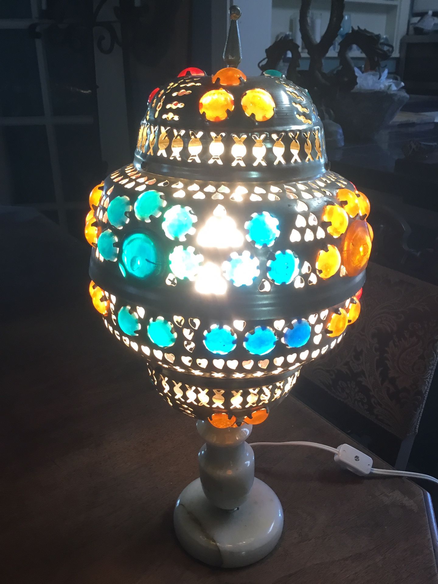 Vintage Turkish Table Lamp