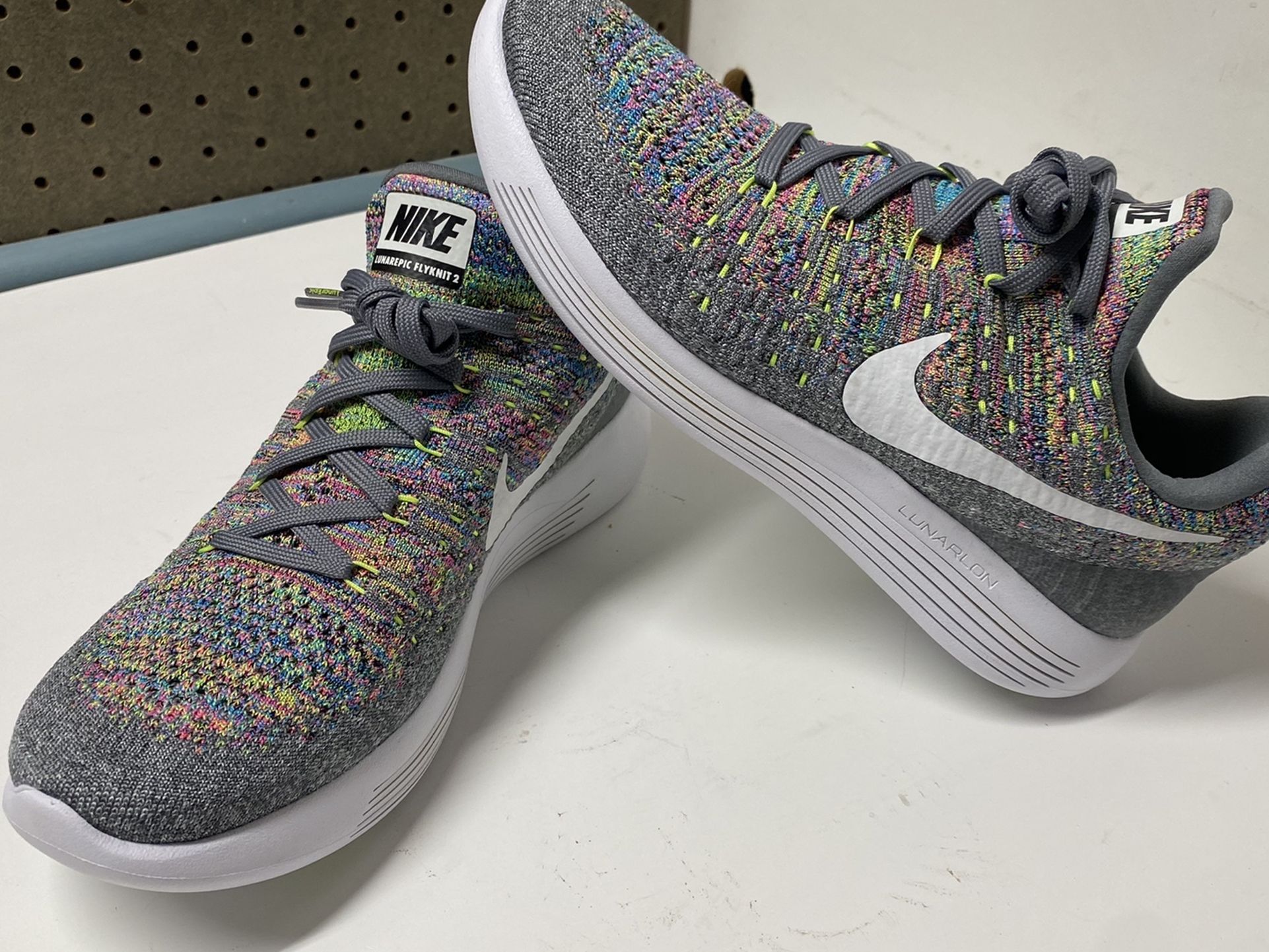 Nike Lunar Epic Low Flyknit Multi Color Womens Size 10 Mens