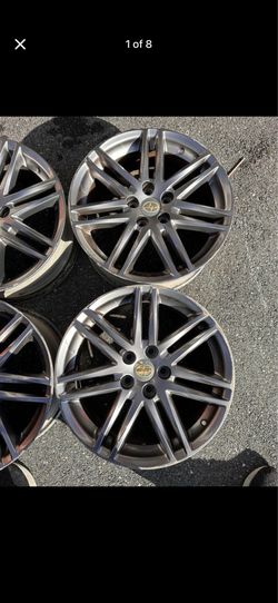 18-inch OEM aluminum alloy wheel for a Scion tC from the 2011-2013 model years.