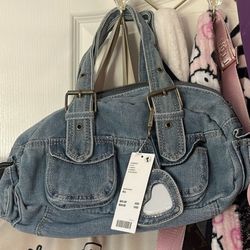 Urban outfitters BDG Denim Duffle Shoulder Bag