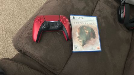 PS5 DualSense Controller Red & House of Ashes