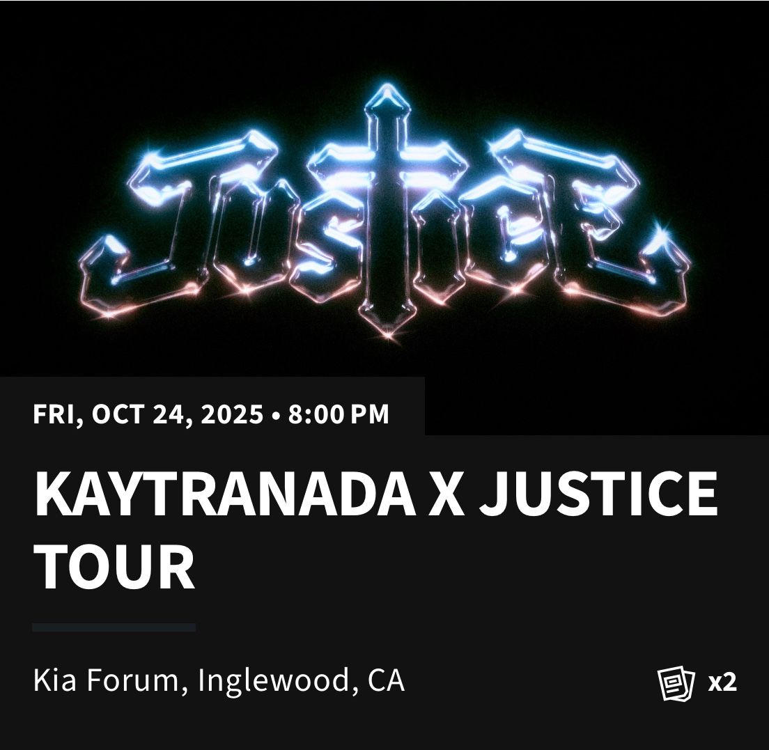 Kaytranada X Justice Tour