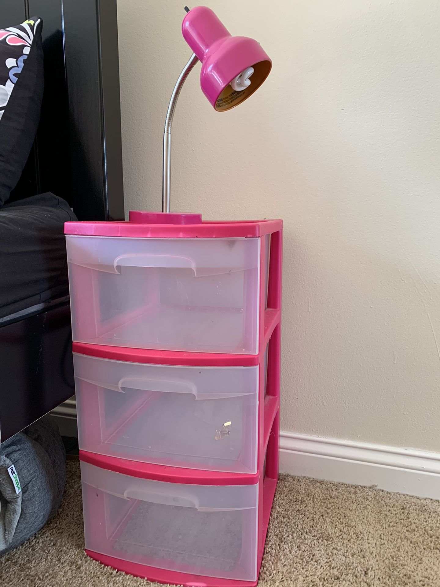 Medium Plastic Drawer w/ Lamp