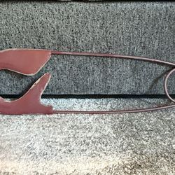 Large Dark Red Metal Baby Safety Pin Wall Art Decor