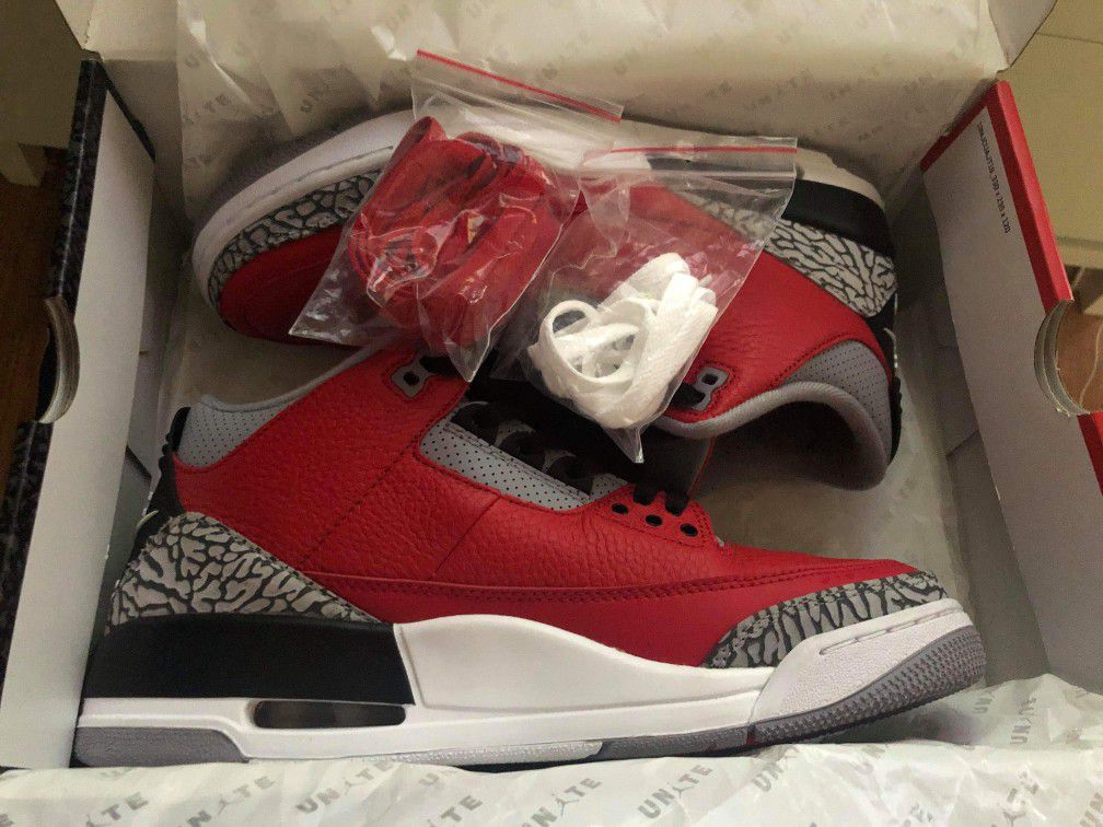 Air Jordans Retro 3 "Red Cement