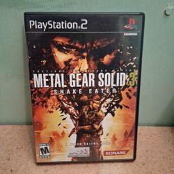 Metal Gear Solid 3 Ps2 