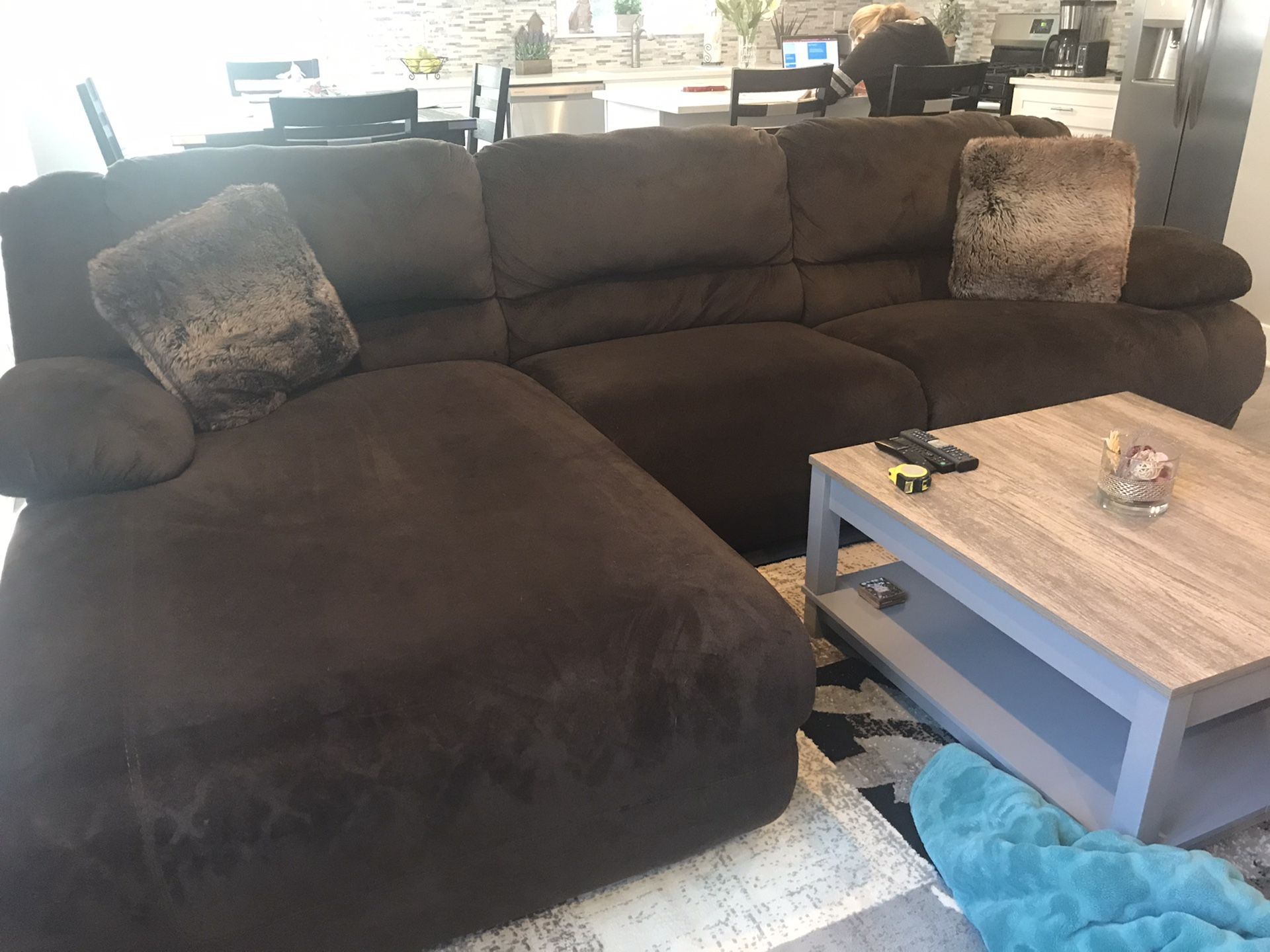 5 piece sectional Ashley furniture with power recliners