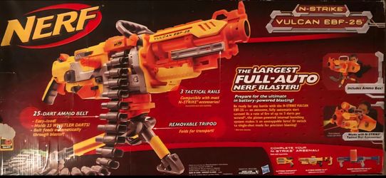 NERF NStrike Vulcan Belt Fed EBF-25 Dart Blaster