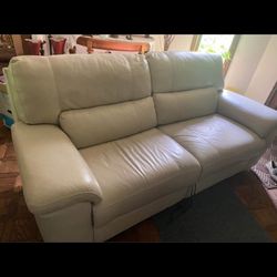 82 inch Leather Recling Sofá