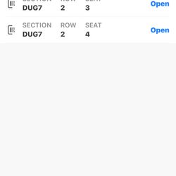 2 SAN DIEGO, PADRE OPENING WEEK FIELD 2nd row seats