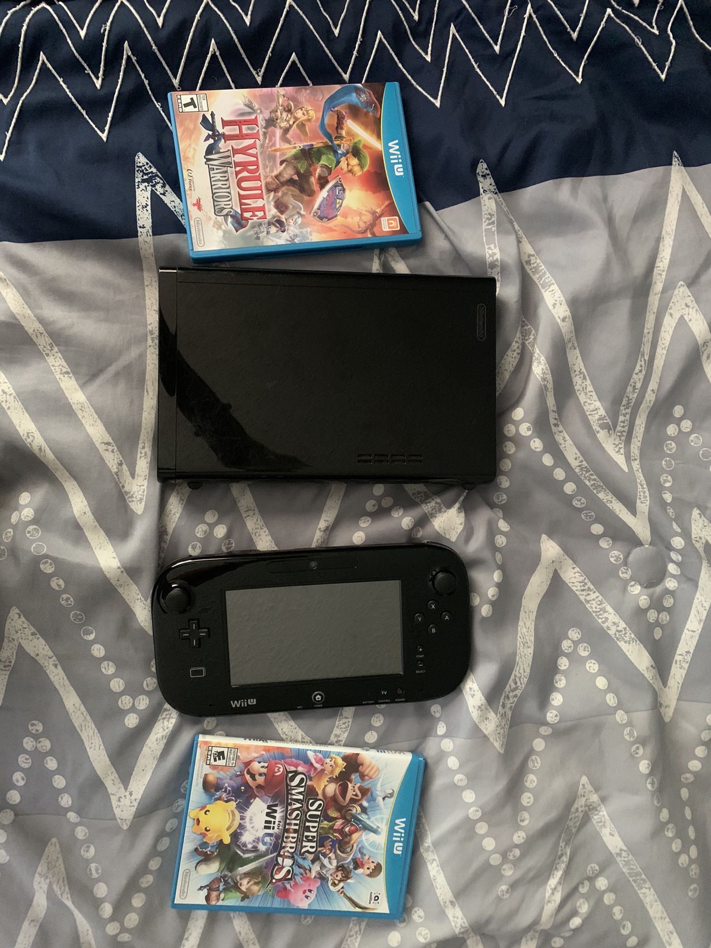 Nintendo Wii U with 2 games