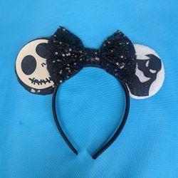Jack Skellington/The Nightmare Before Christmas Minnie Ears, $3, Brand New