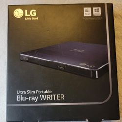 DVD/ Blu-Ray Writer -  Ultra Slim LG - Brand New Open Box - BP50NB40