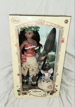 DISNEY MOANA 17" TALL LIMITED EDITION COLLECTORS DOLL NEW IN BOX--PRICE IS FIRM
