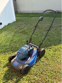 Kobalt lawn mower and charger