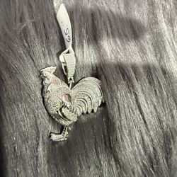 925 Silver Rooster Pendant