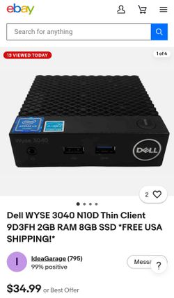 Dell, WYSE 3040 N10D Thin Client