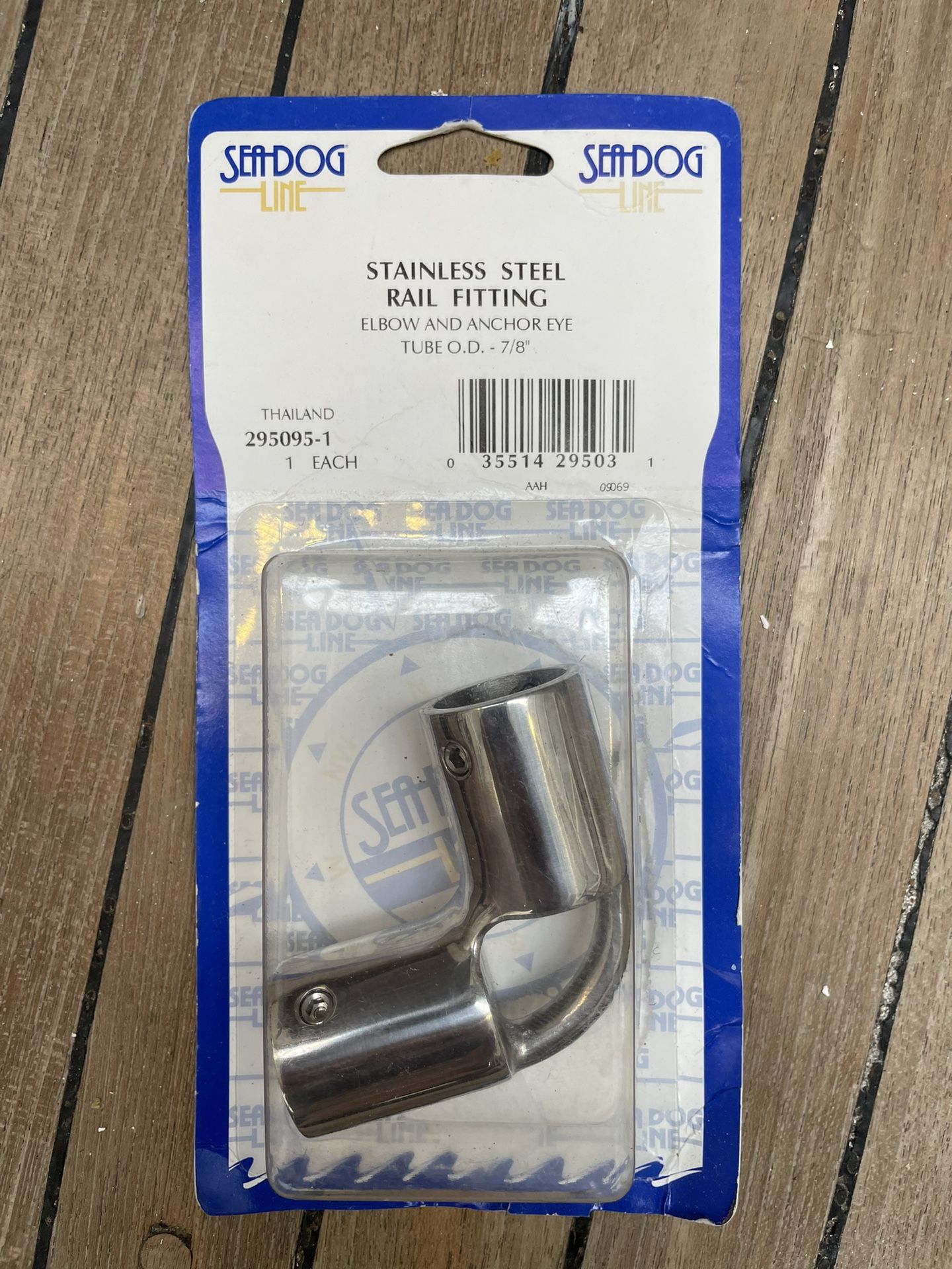 Stainless Steel 7/8” Boat Rail Fitting 90° Elbow