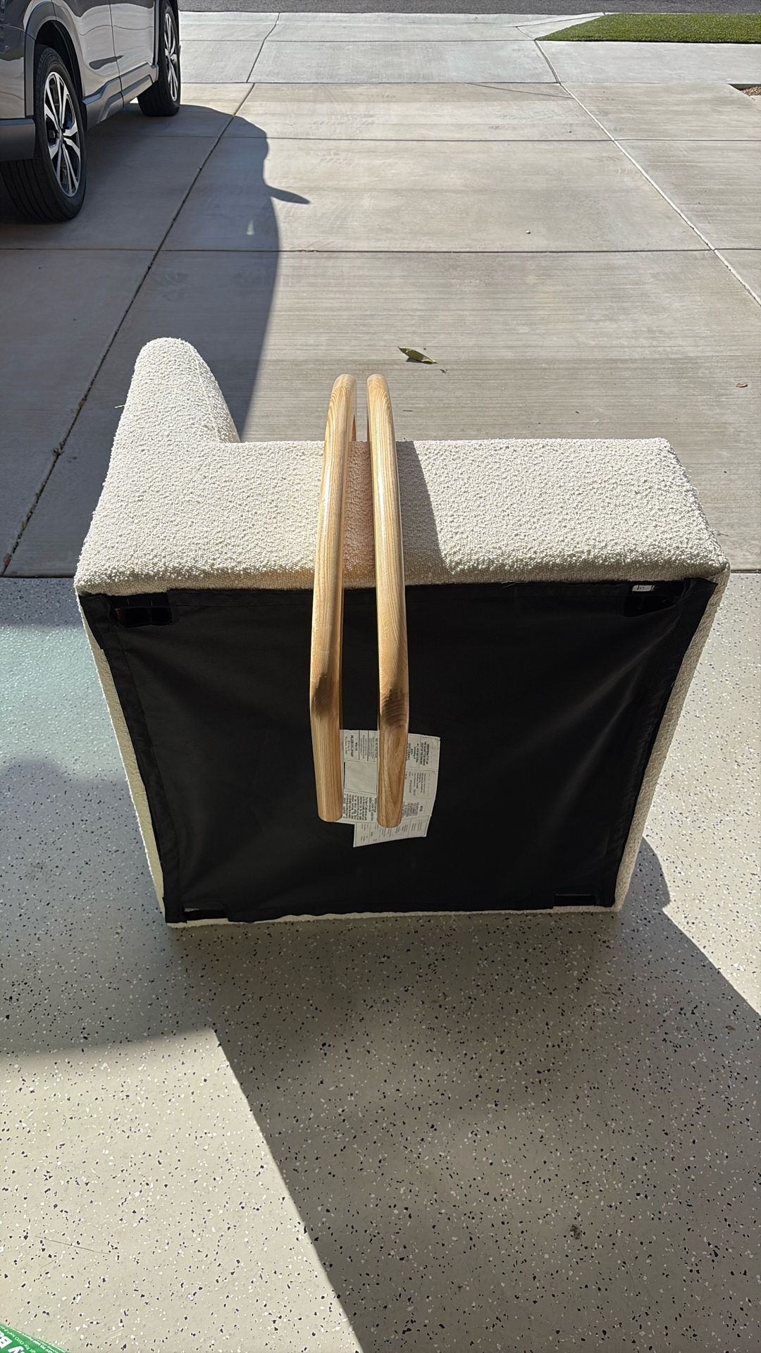 Boucle Fabric Rocking Chair