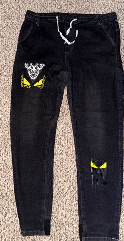 Fendi Monster Eyes Black Size L And Denim Jogger Pants Size L