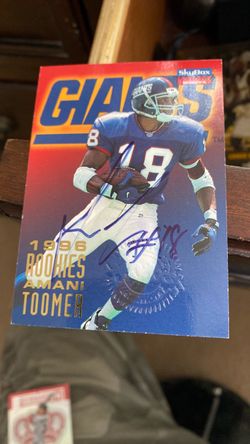 1996 SkyBox Amani Toomer Signed Rookie Card