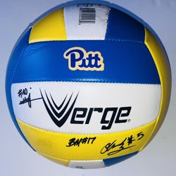 2025 PITTSBURGH PANTHERS PITT WOMEN TEAM SIGNED AUTOGRAPHED F/S VOLLEYBALL PROOF