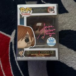 Signed Jujutsu Kaisen Nobara Kugisaki Funko Pop 