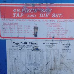 45 Piece Sae Tap And Die Set