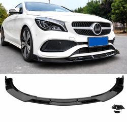 For Mercedes CLA AMG CLA250 W117 2017-19 Front Spoiler Lip Splitter Gloss Black
