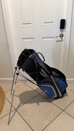Nike Golf Cart Bag Blue Gray Black Multi Pocket Golf Club Organizer Used