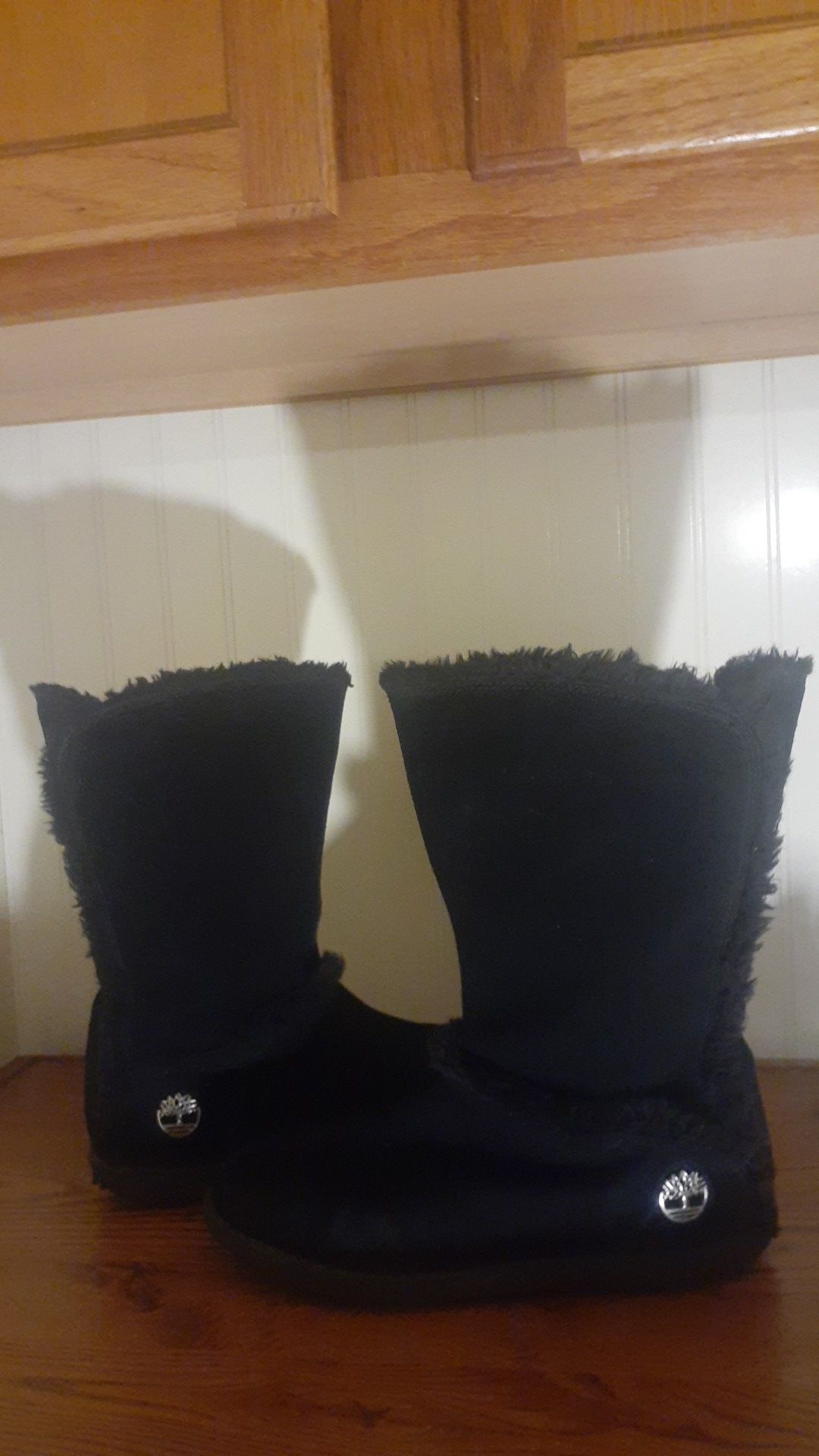 SIZE 11 BLACK Timberland's