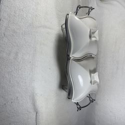 Dual 1qt Ceramic Chafing Dish