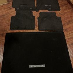 factory 2024-2025 hyundai kona carpet floor mats and trunk liner