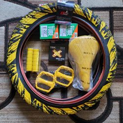 NEW Bicycle Bmx Parts Bundle 20" Yellow