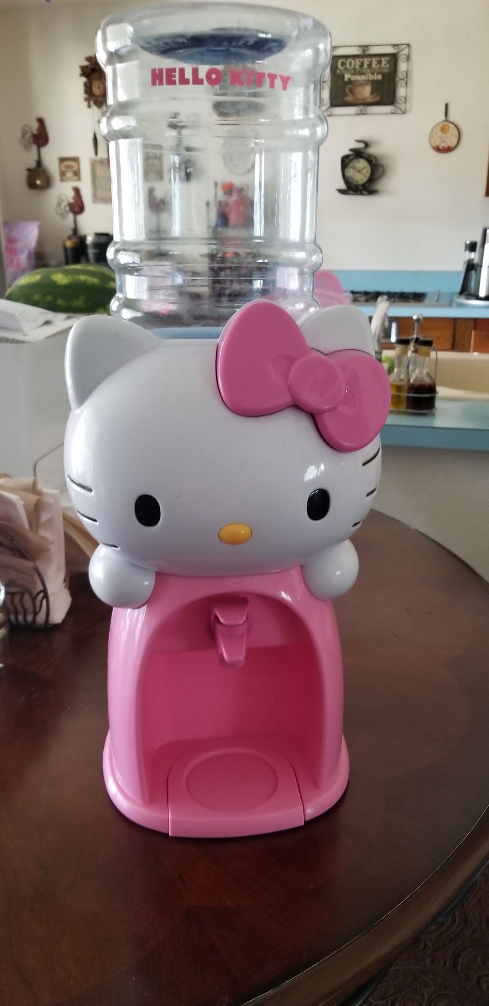 Hello kitty water holder.. Only sat on shelf not used