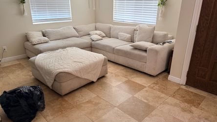 Sectional Sofa with Ottoman