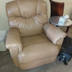 Tan Leather Recliner 