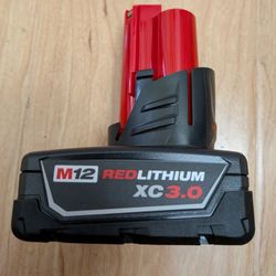 Milwaukee 3.0 M12 Battery  40.00 