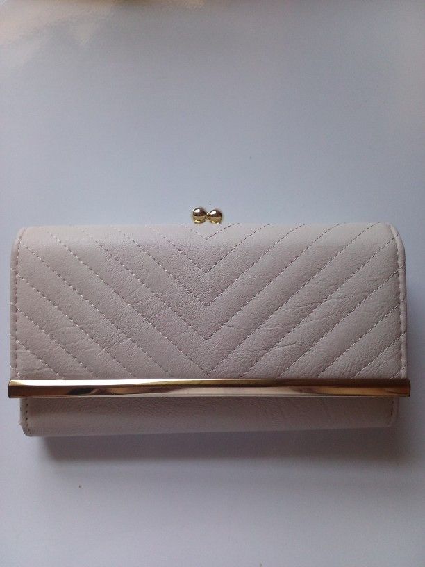 Beige Clutch Wallet