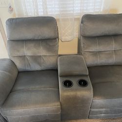 Grey Sectional Piece 